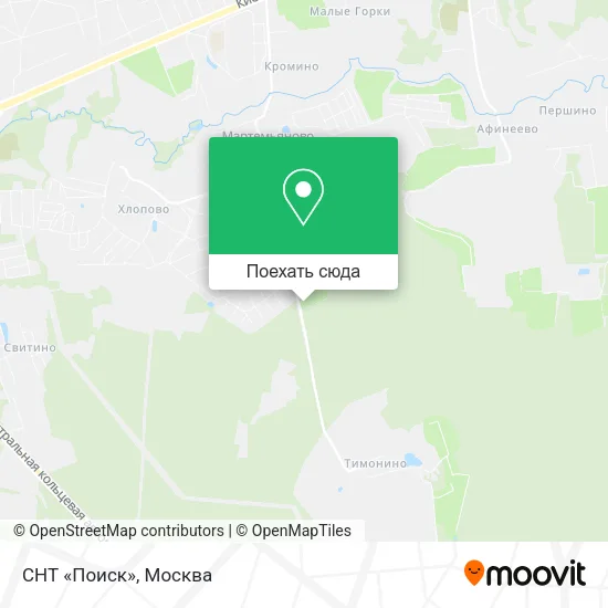 Карта СНТ «Поиск»