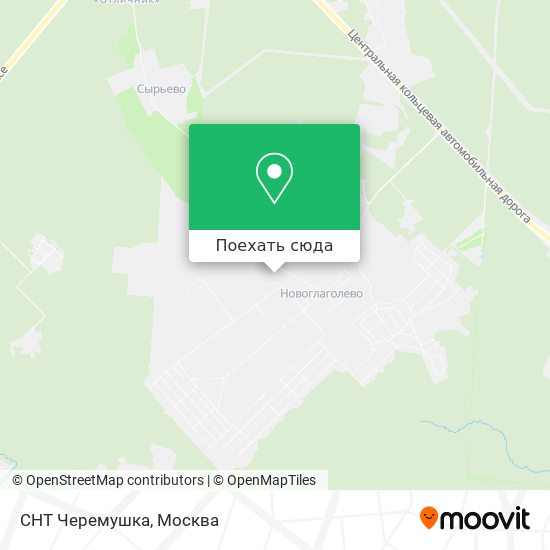Карта СНТ Черемушка