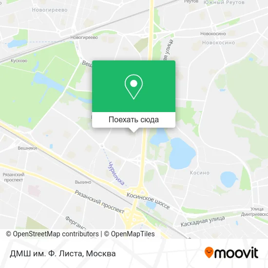 Карта ДМШ им. Ф. Листа