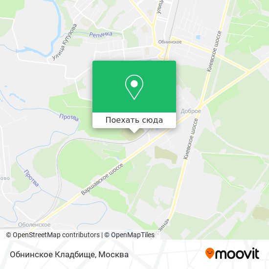 Карта Обнинское Кладбище