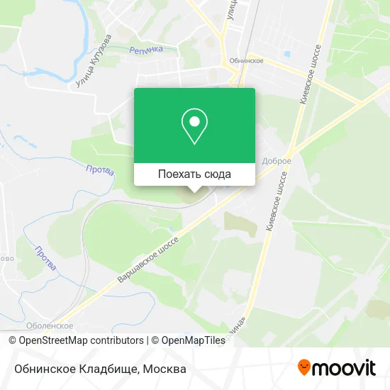 Карта Обнинское Кладбище