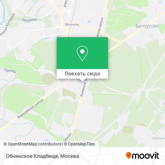 Карта Обнинское Кладбище