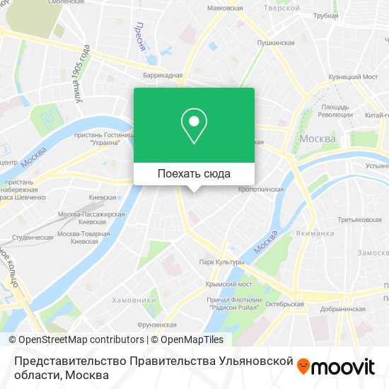 Карта Представительство Правительства Ульяновской области