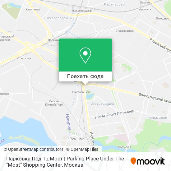 Карта Парковка Под Тц Мост | Parking Place Under The "Most" Shopping Center