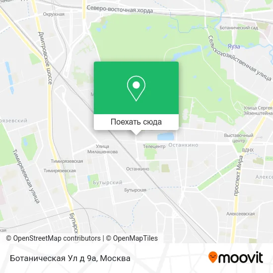 Карта Ботаническая Ул д 9а