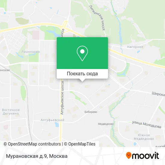 Карта Мурановская д.9