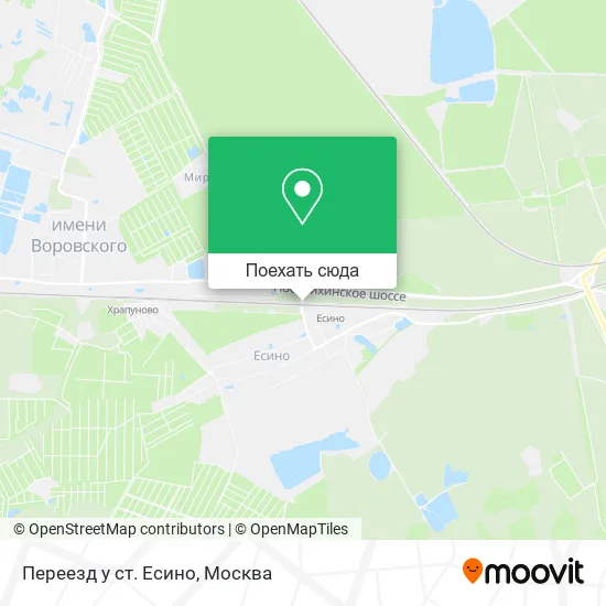 Карта Переезд у ст. Есино