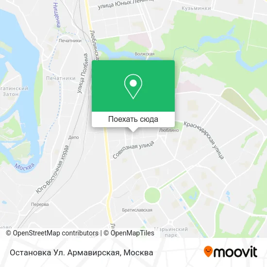 Карта Остановка Ул. Армавирская