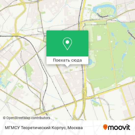 Карта МГМСУ Теоретический Корпус
