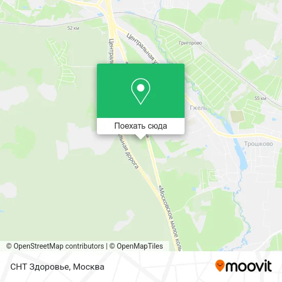 Карта СНТ Здоровье