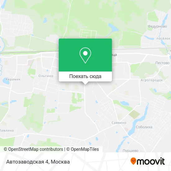 Карта Автозаводская 4