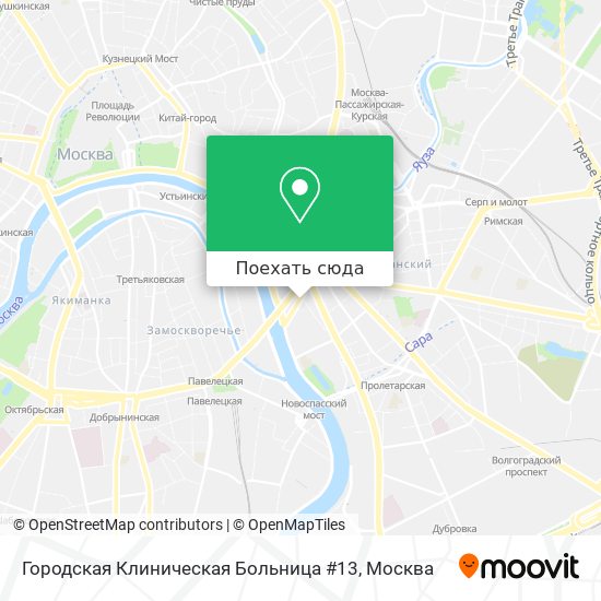 Схема 13 больницы москва