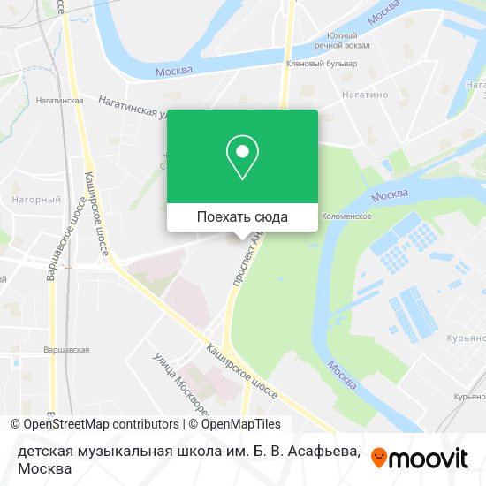 Карта детская музыкальная школа им. Б. В. Асафьева