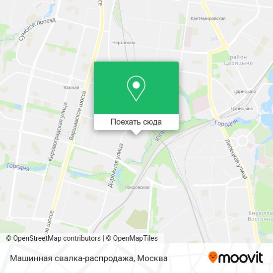 Карта Машинная свалка-распродажа
