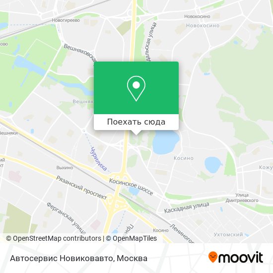 Карта Автосервис Новиковавто