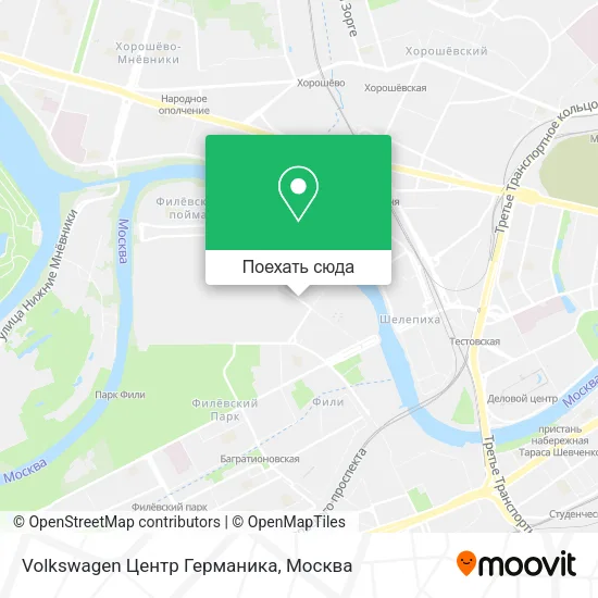 Карта Volkswagen Центр Германика