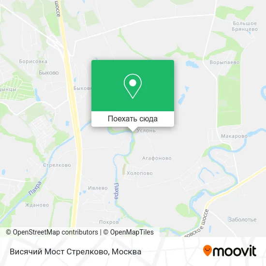 Карта Висячий Мост Стрелково