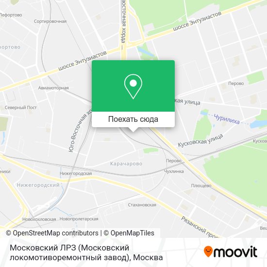 Карта Московский ЛРЗ (Московский локомотиворемонтный завод)