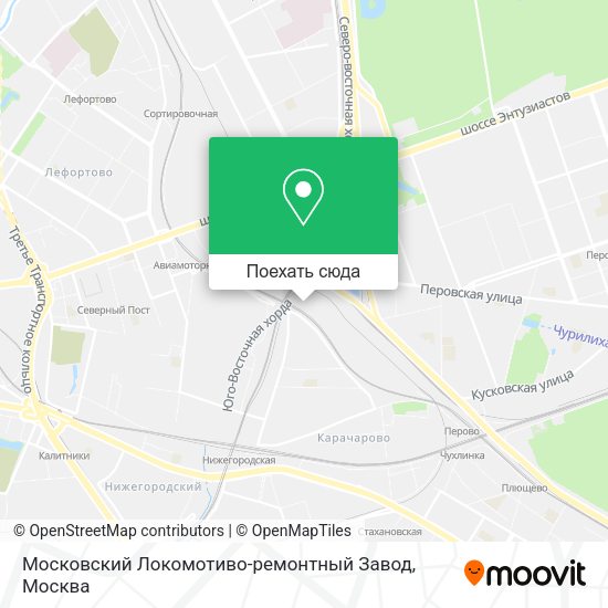Карта Московский Локомотиво-ремонтный Завод