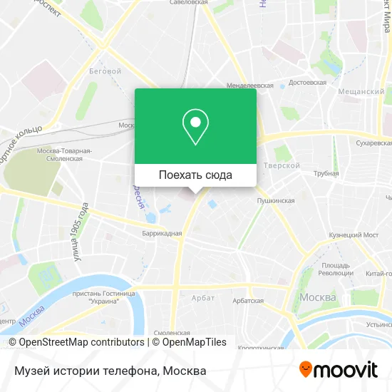 Карта Музей истории телефона