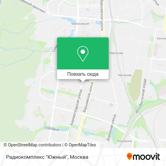 Карта Радиокомплекс "Южный"
