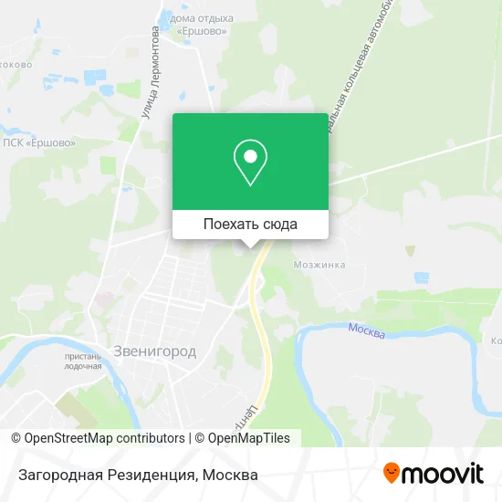 Карта Загородная Резиденция