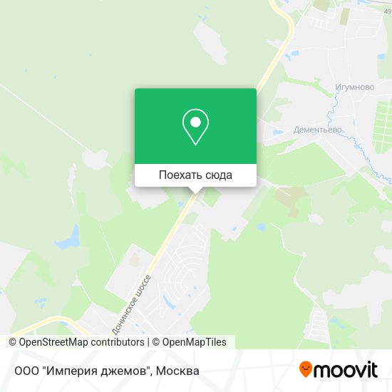 Карта ООО "Империя джемов"