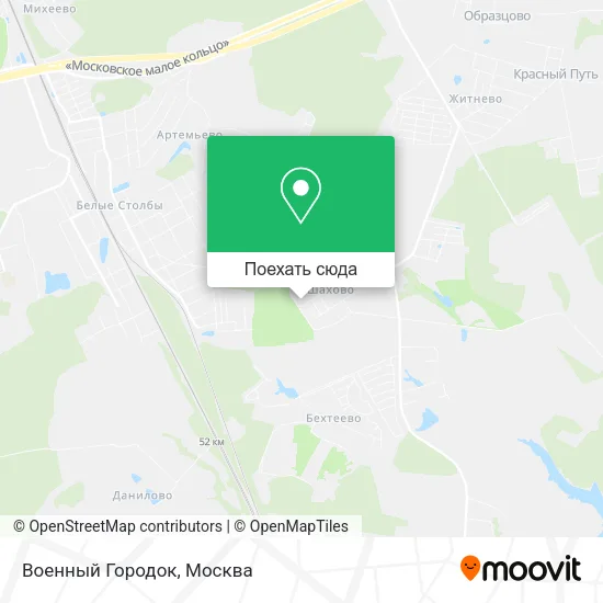 Карта Военный Городок
