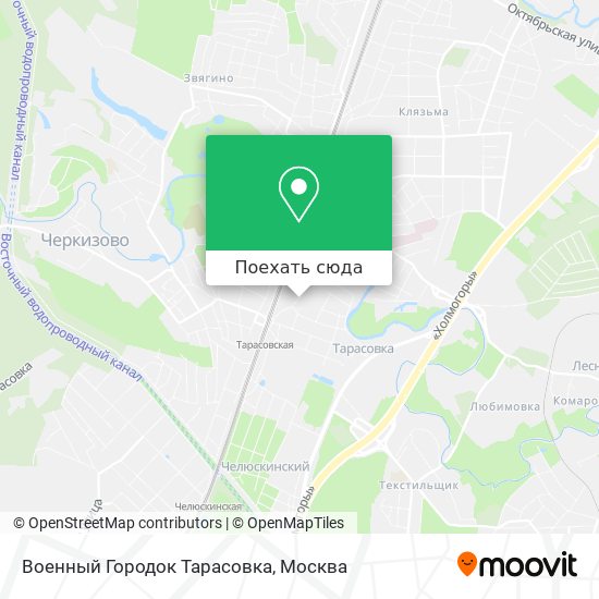 Карта Военный Городок Тарасовка