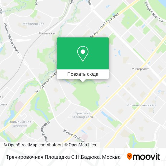 Карта Тренировочная Площадка С.Н.Бадюка
