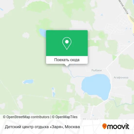 Карта Детский центр отдыха «Заря»