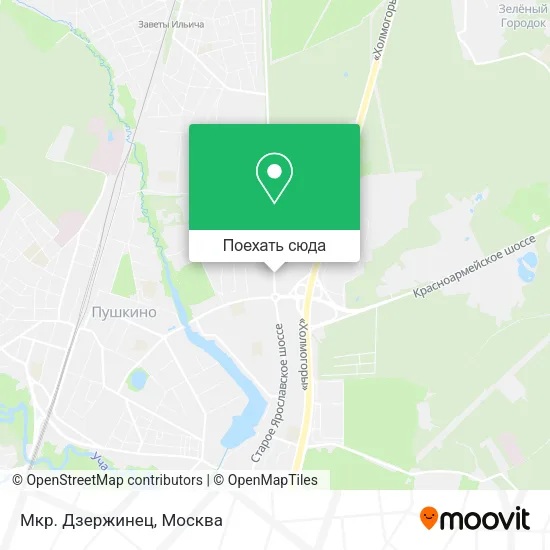 Карта Мкр. Дзержинец