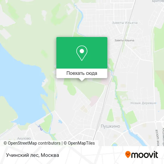 Карта Учинский лес