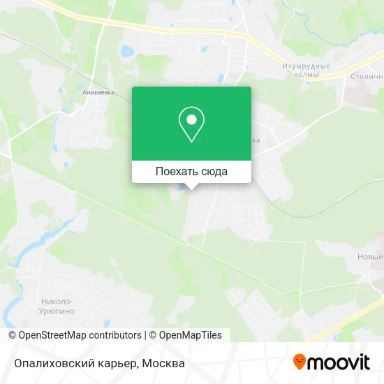 Карта Опалиховский карьер