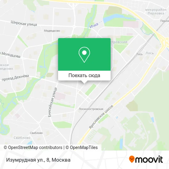Карта Изумрудная ул., 8