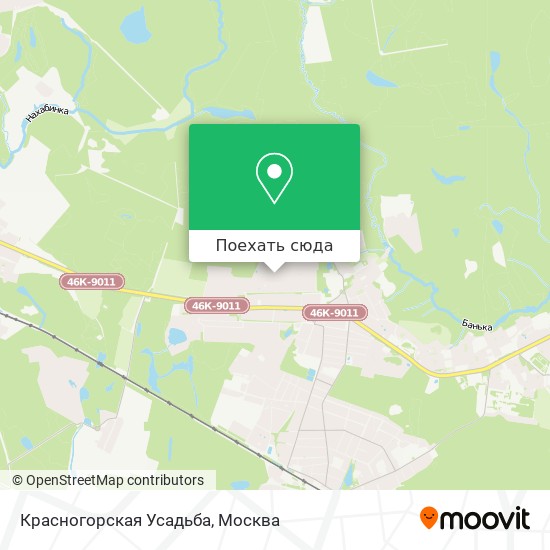 Карта Красногорская Усадьба