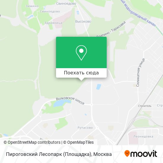 Карта Пироговский Лесопарк (Площадка)