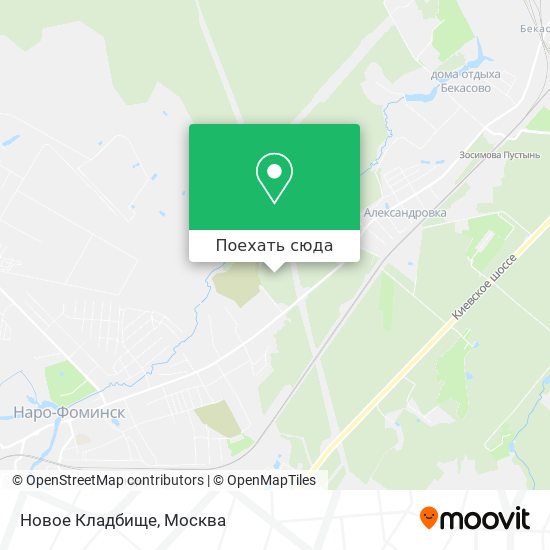 Карта Новое Кладбище
