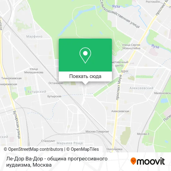Карта Ле-Дор Ва-Дор - община прогрессивного иудаизма