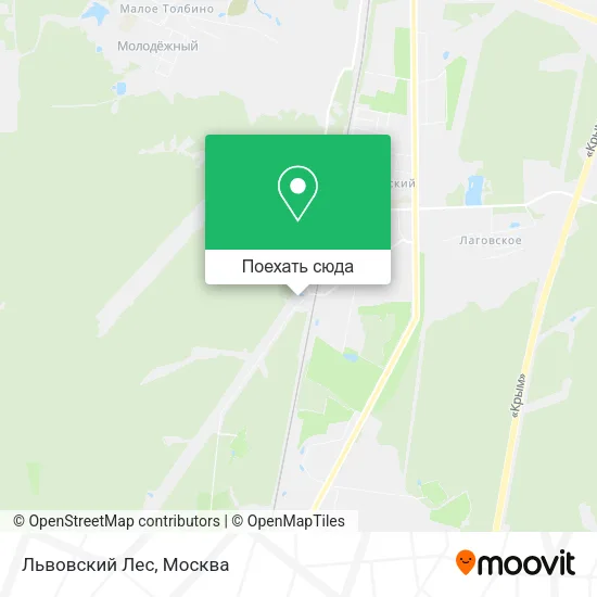 Карта Львовский Лес