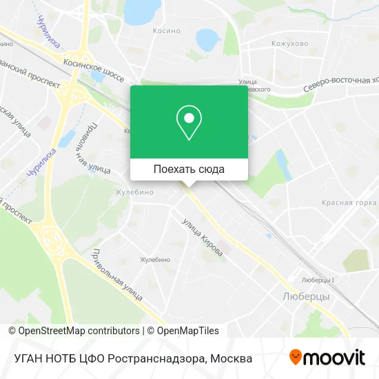 Карта УГАН НОТБ ЦФО Ространснадзора