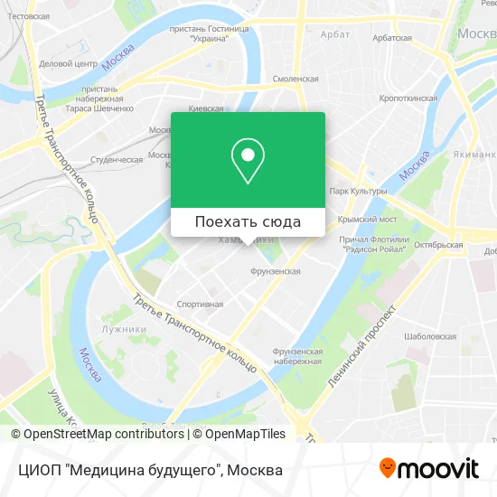 Карта ЦИОП "Медицина будущего"