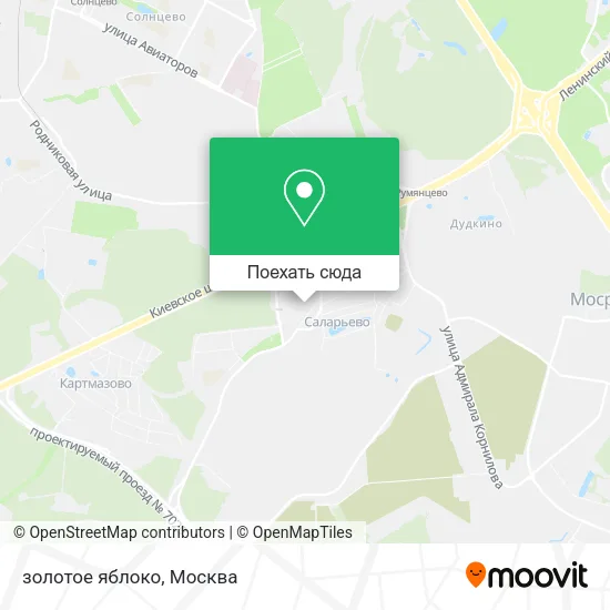 Карта золотое яблоко