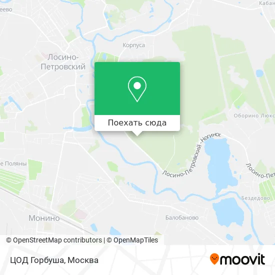 Карта ЦОД Горбуша