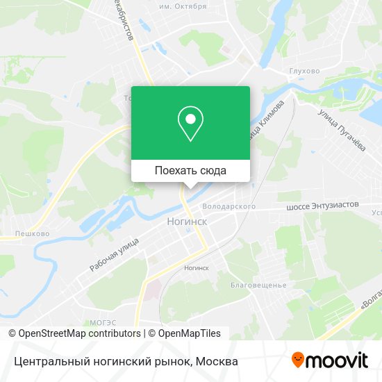 Карта Центральный ногинский рынок