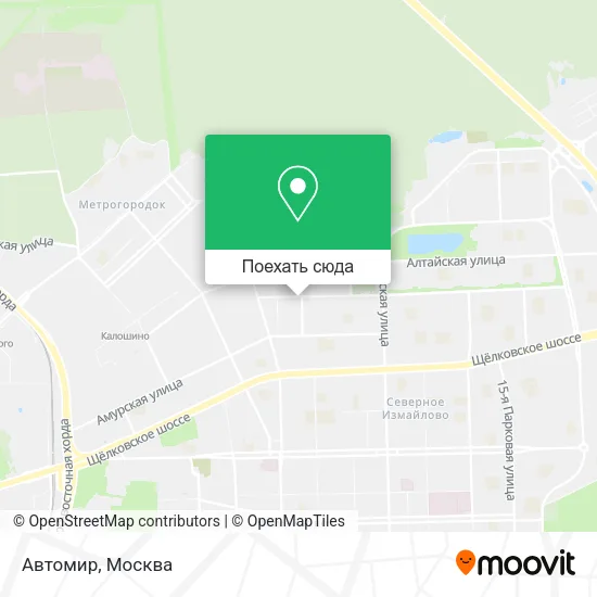 Карта Автомир