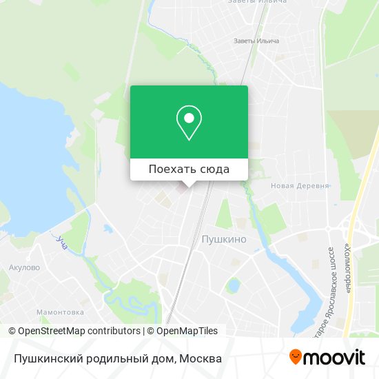 Карта Пушкинский родильный дом