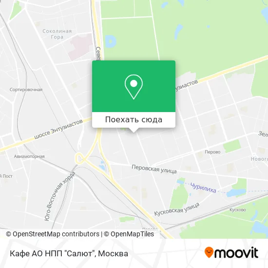 Карта Кафе АО НПП "Салют"