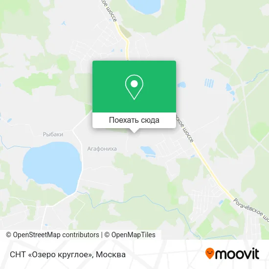 Карта СНТ «Озеро круглое»