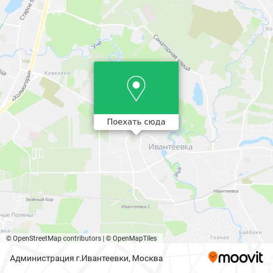 Карта Администрация г.Ивантеевки